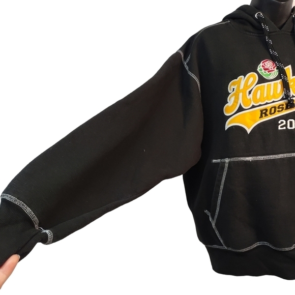 Signature Rose Bowl Iowa Hawkeyes Unisex Black Hoodie Size L - Picture 6 of 10